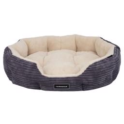 Nordic Paws Mjuk Hundbädd Design Arlo Cozy GRÅ